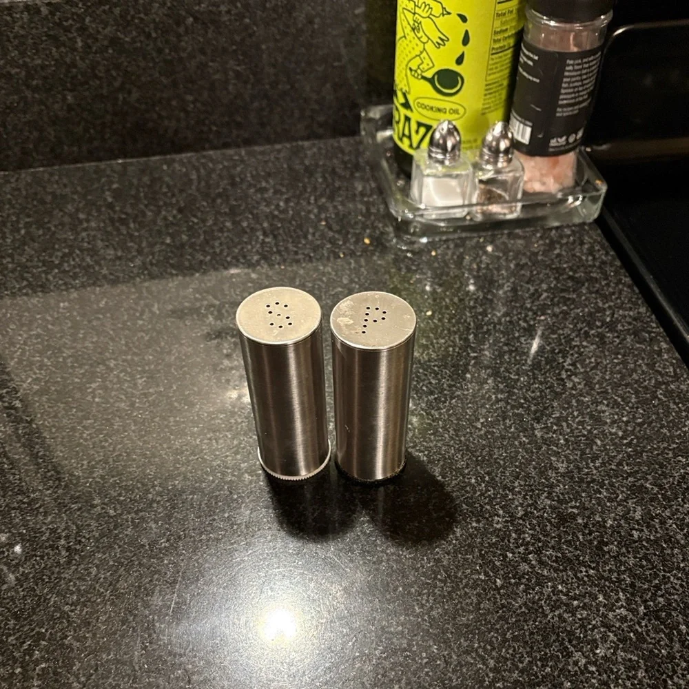 Stainless Steel Salt and Pepper Shakers